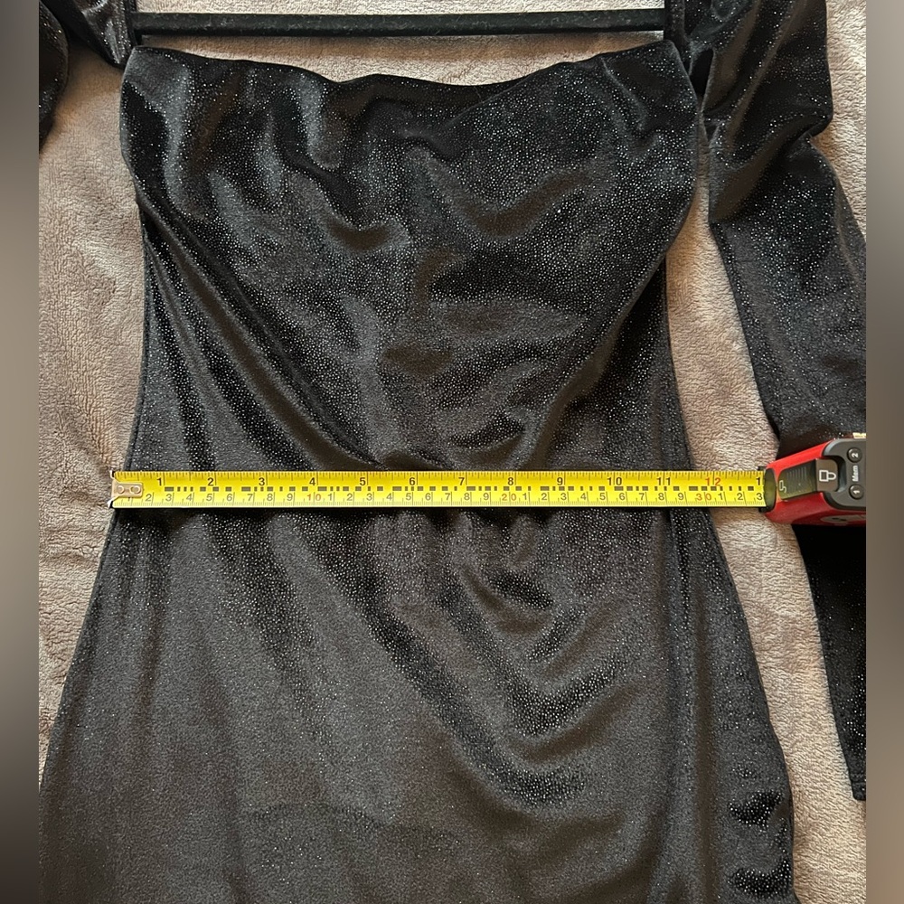 Lucy in the Sky Velvet Sparkle Mini Dress - Picture 7 of 10